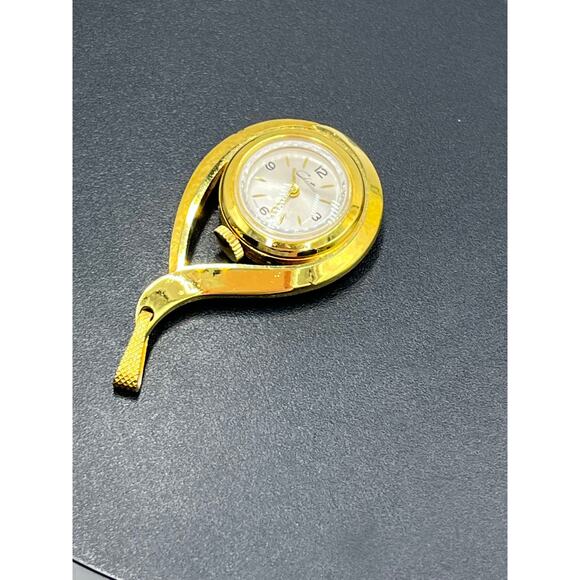Chateau Vintage Pendant Swiss
Watch Womens Gold‎ Tone Stainless Steel White Dial main image 8